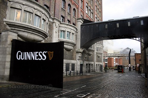 Guinness factory in Dublin, Ireland